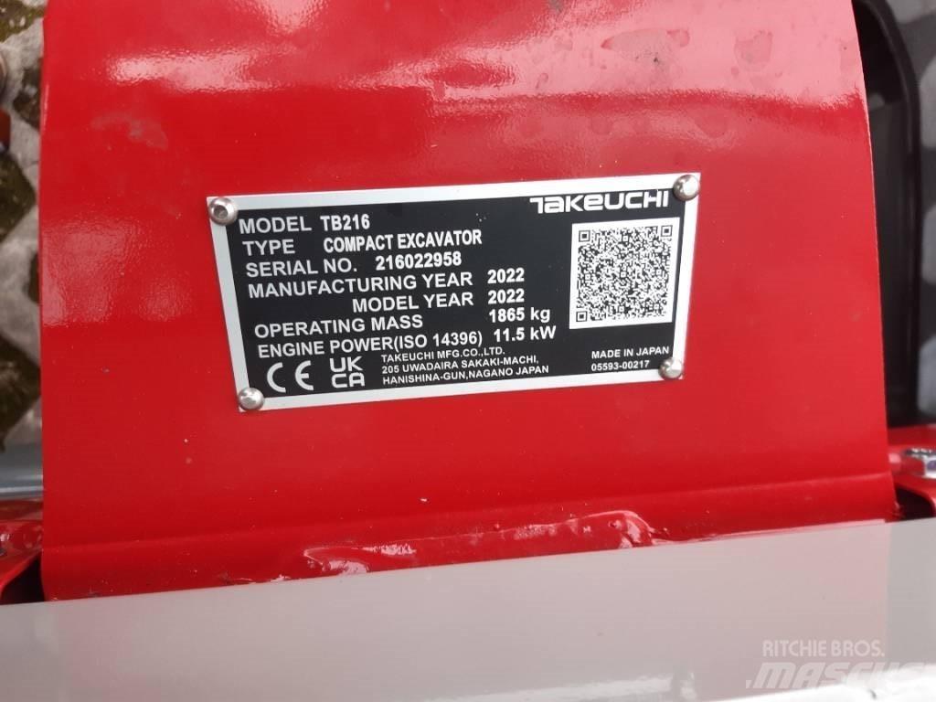 Takeuchi TB216 V2 Mini excavators < 7t (Mini diggers)