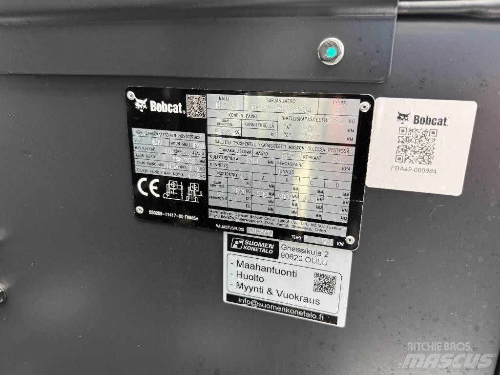 Bobcat B35NS trukki Electric forklift trucks