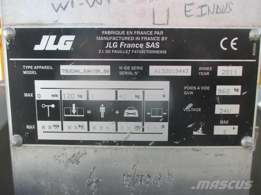 JLG Toucan Junior 8 Used Personnel lifts and access elevators