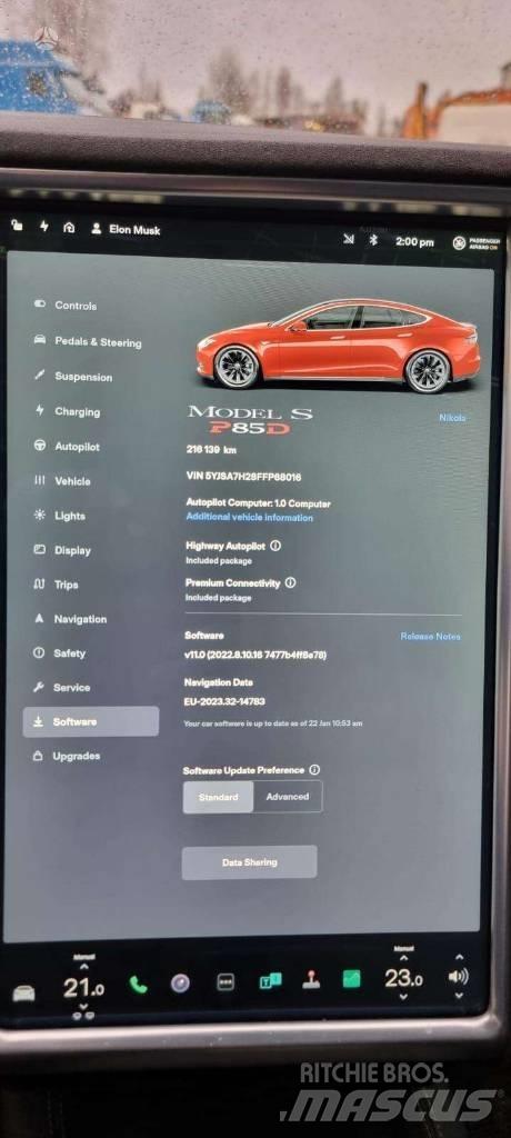 Tesla Model S P85D Cars