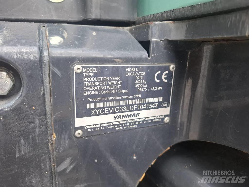 Yanmar Vio 33 U Mini excavators < 7t (Mini diggers)
