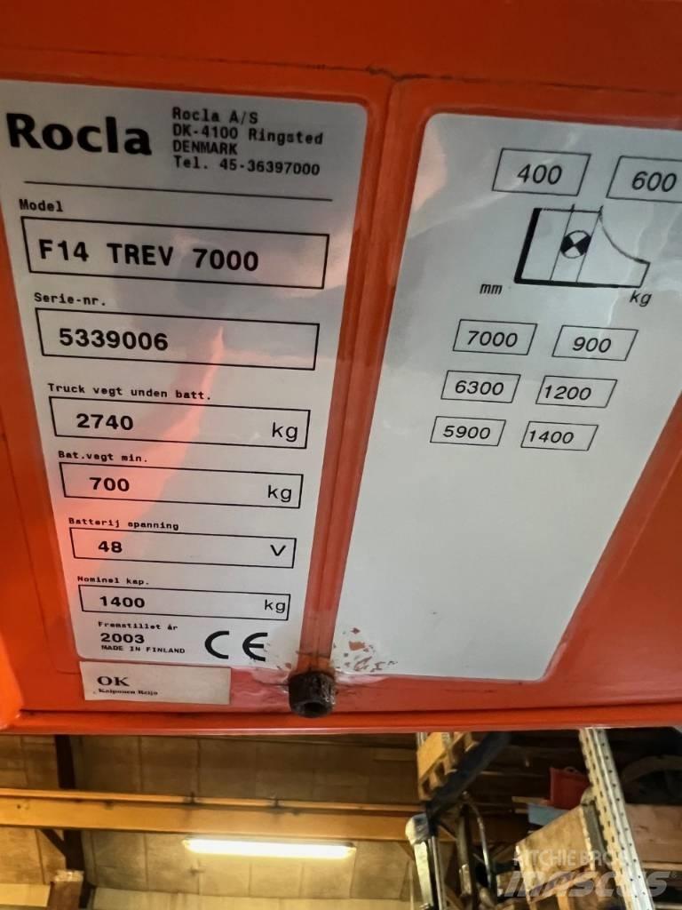 Rocla F 14 Trev 7000 Reach truck