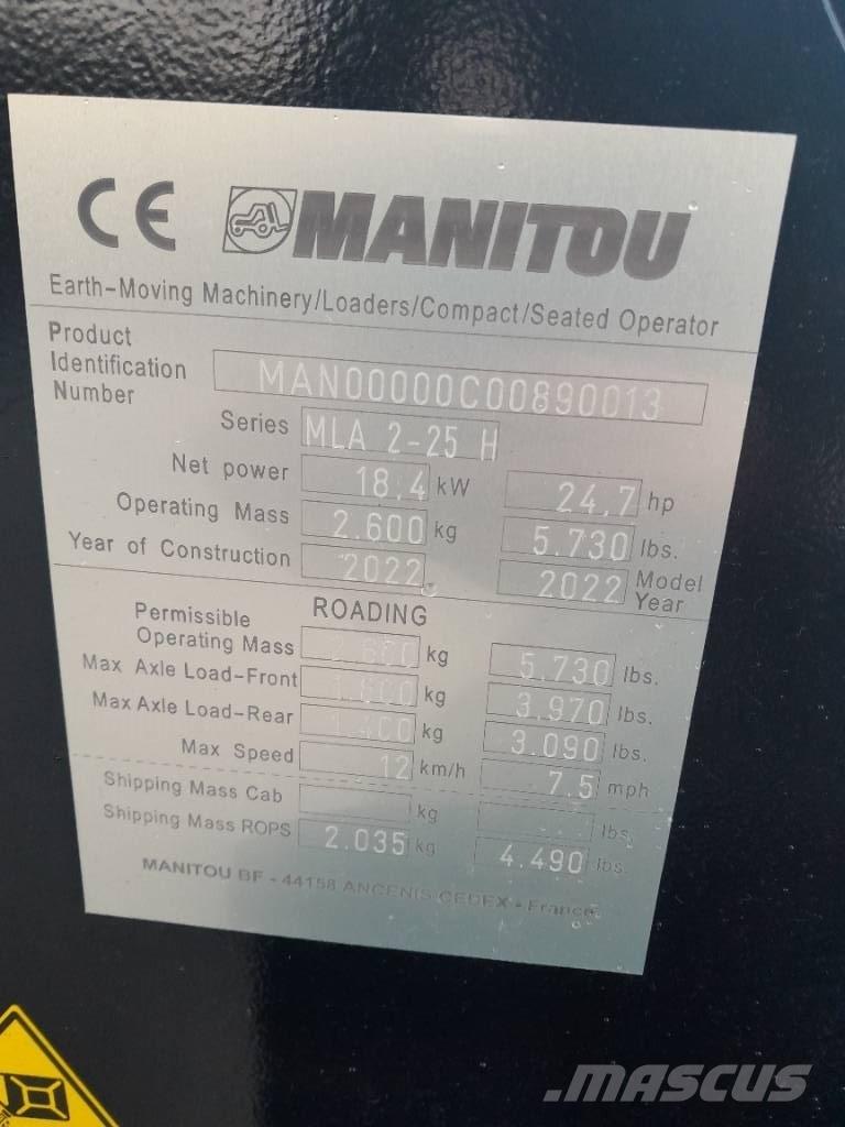 Manitou MLA 2-25 Multi-purpose loaders
