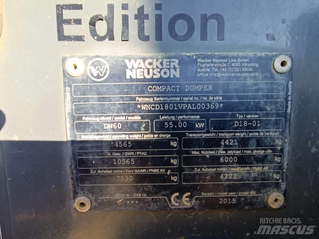 Wacker Neuson DW 60 Site dumpers