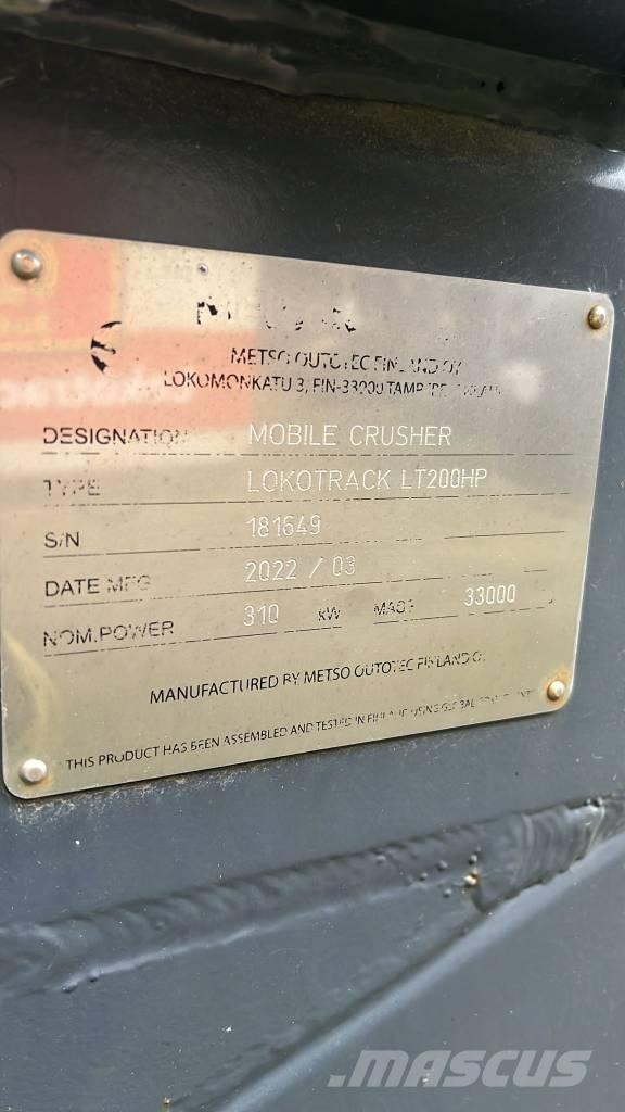 Metso LT 200 HP Mobile crushers