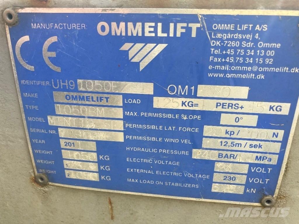 Omme lift Mini 10 Trailer mounted platforms