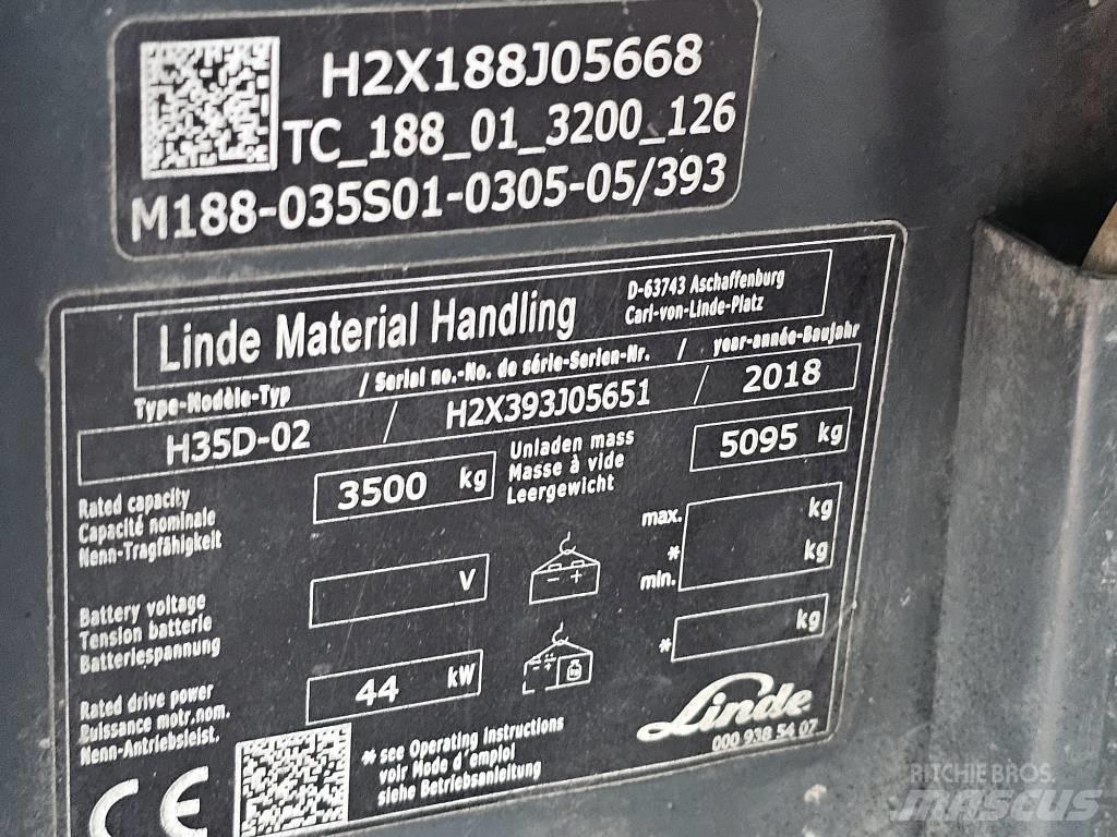 Linde H35D-02 Diesel trucks