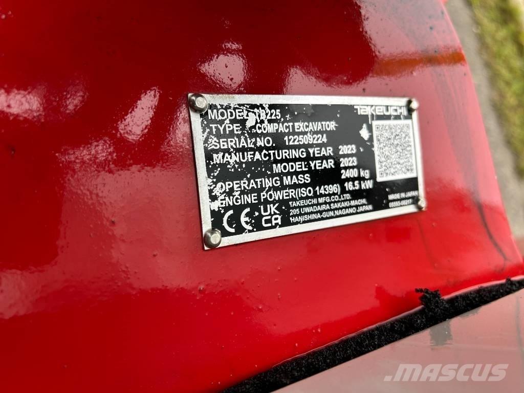 Takeuchi TB 225 Mini excavators < 7t (Mini diggers)