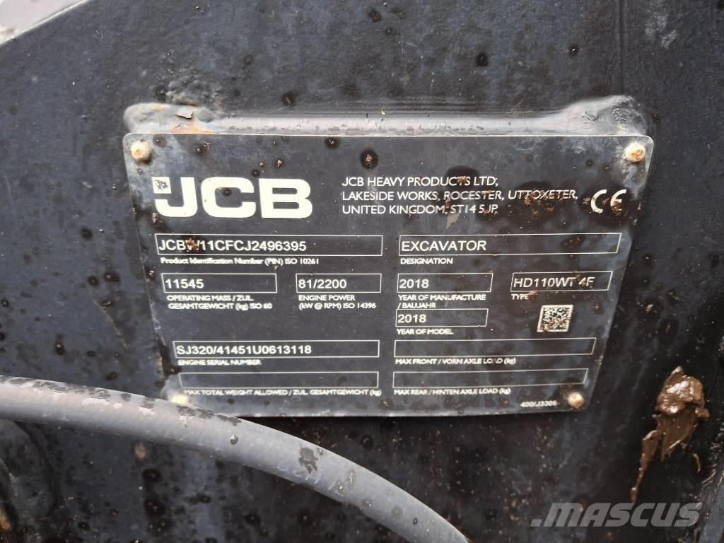 JCB 110 W Hydradig Wheeled excavators