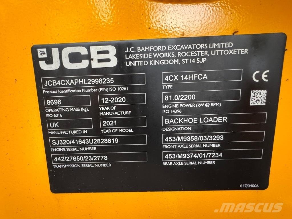 JCB 4 CX 14 Backhoe