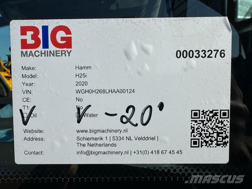 Hamm H25i Single drum rollers