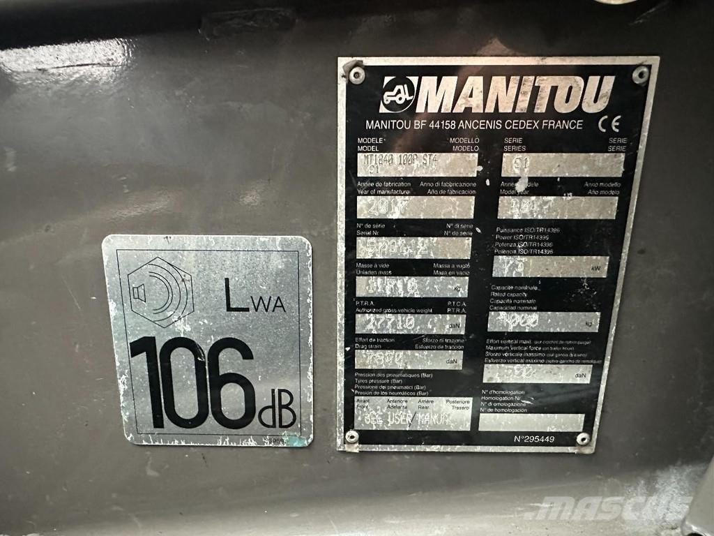 Manitou MT 1840 Telescopic handlers