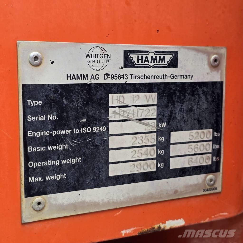 Hamm HD 12 VV Twin drum rollers