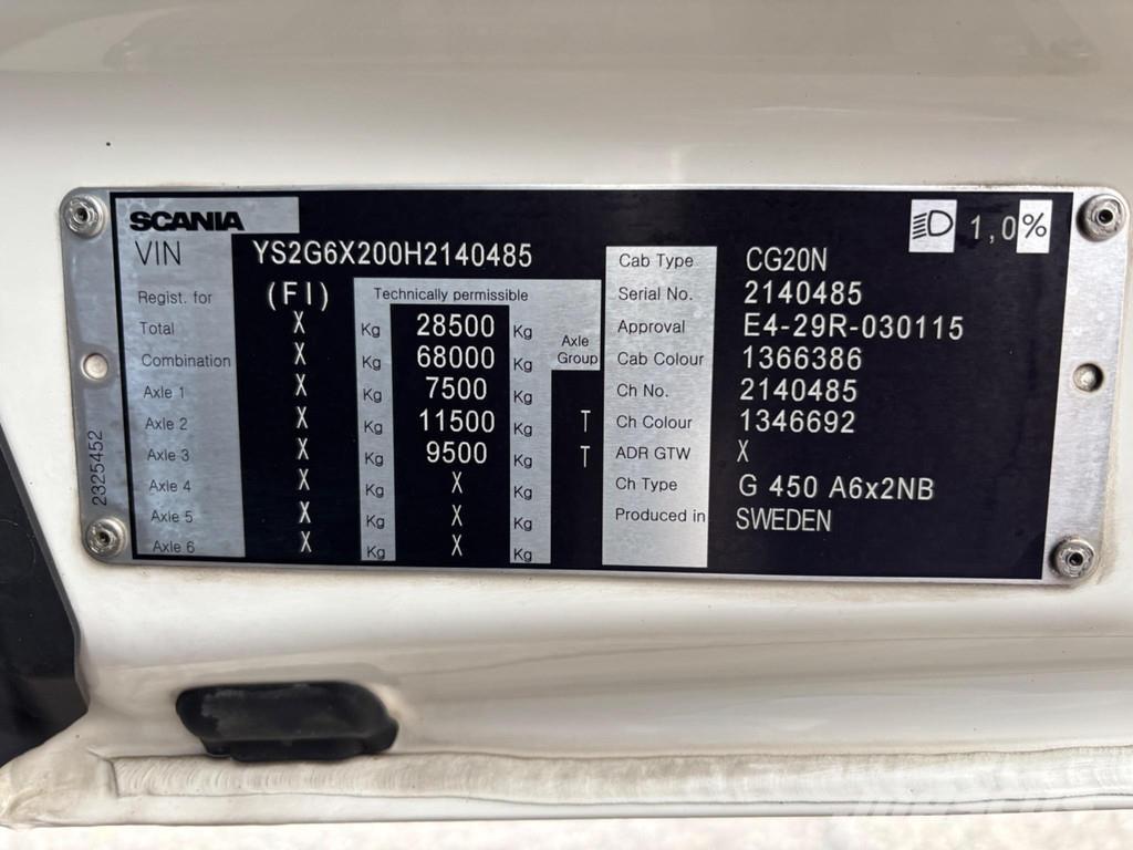 Scania G450 6x2 Prime Movers