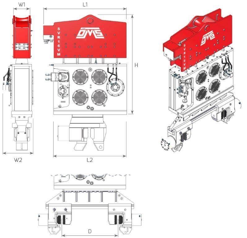  SVR 16VM Vibratory pile drivers