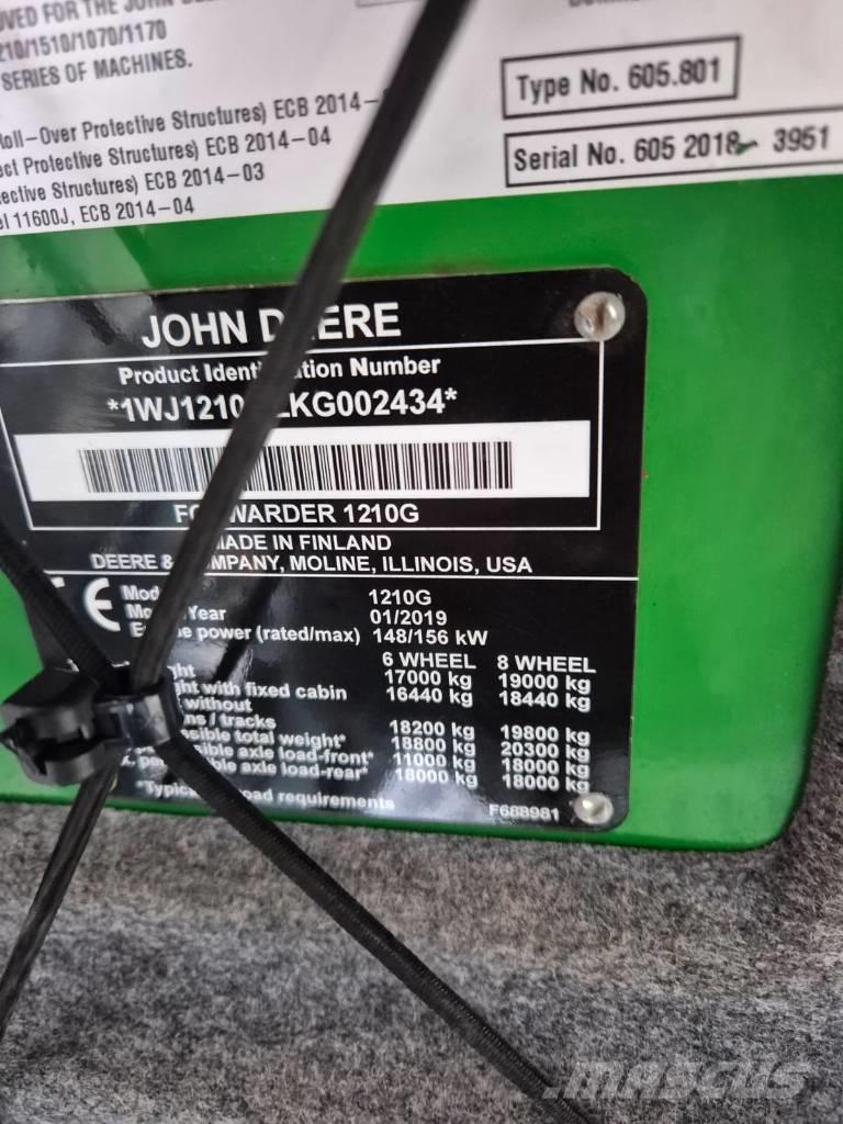 John Deere 1210 G Forwarders