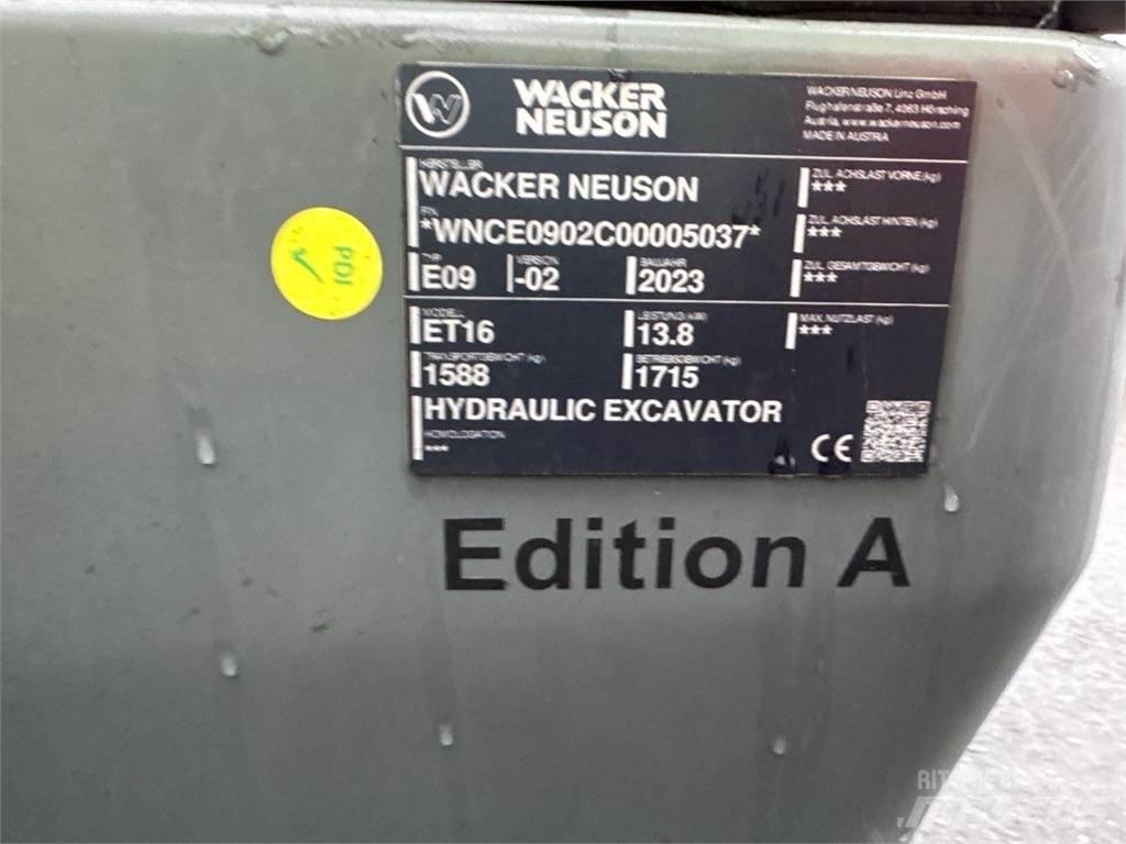Wacker Neuson ET16 Crawler excavators