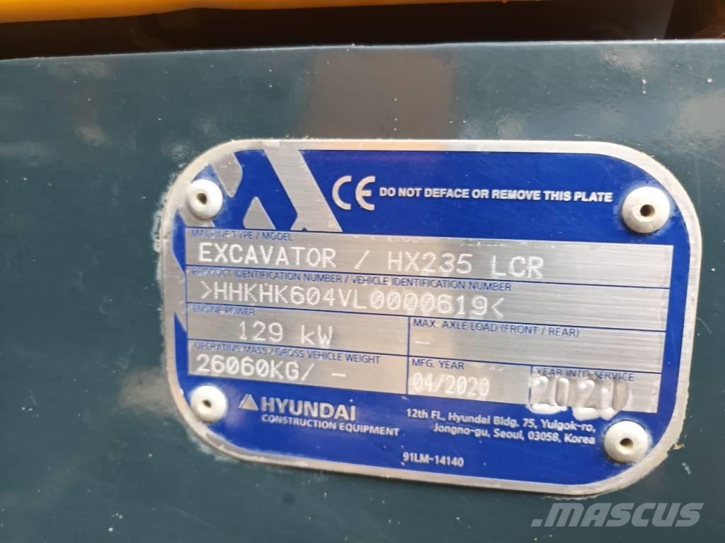 Hyundai HX 235 LCR Crawler excavators