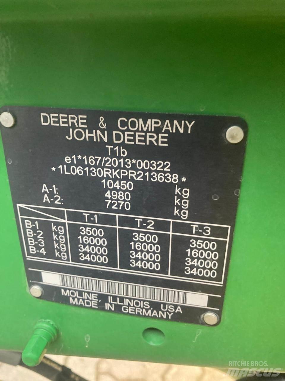 John Deere 6R 130 Tractors