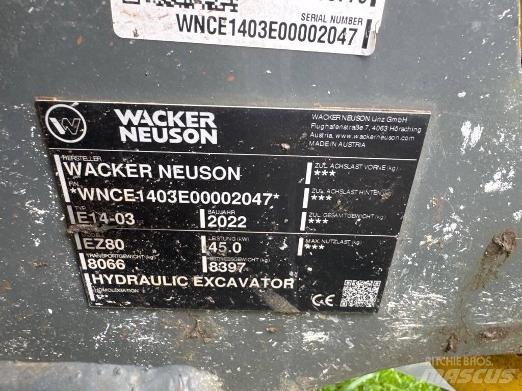 Wacker Neuson EZ80 Crawler excavators