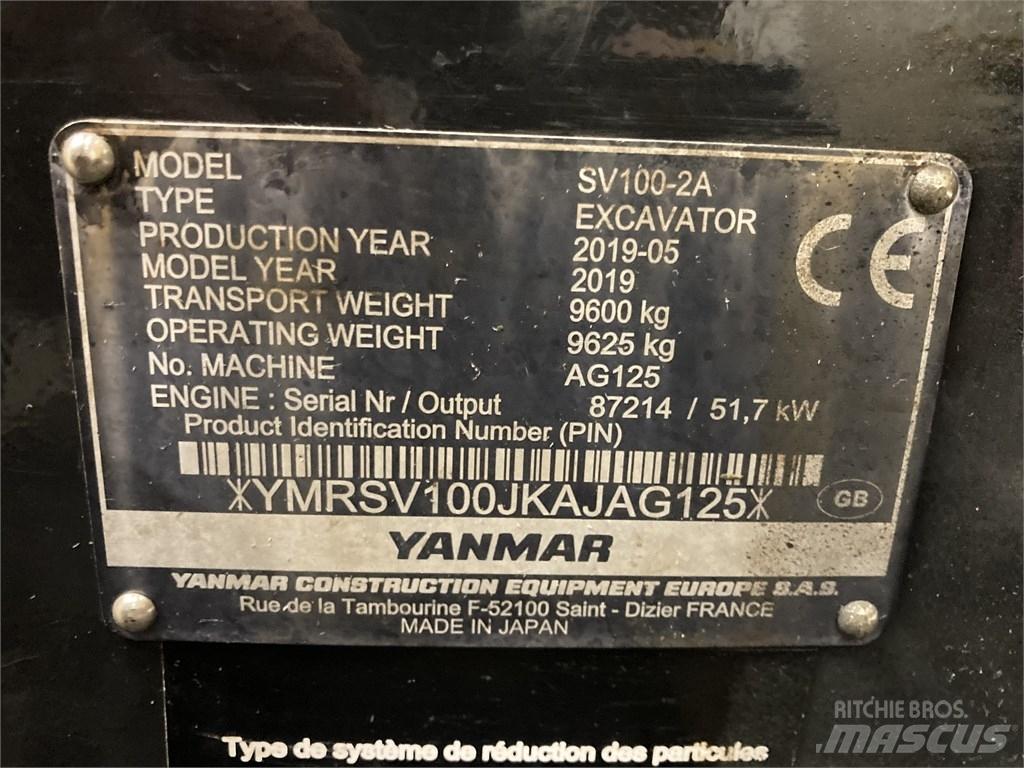 Yanmar SV 100-2A Mini excavators  7t - 12t