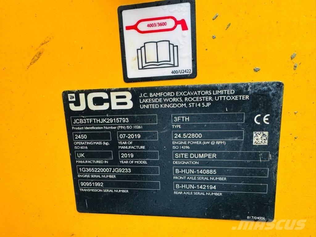 JCB 3 FTH Site dumpers