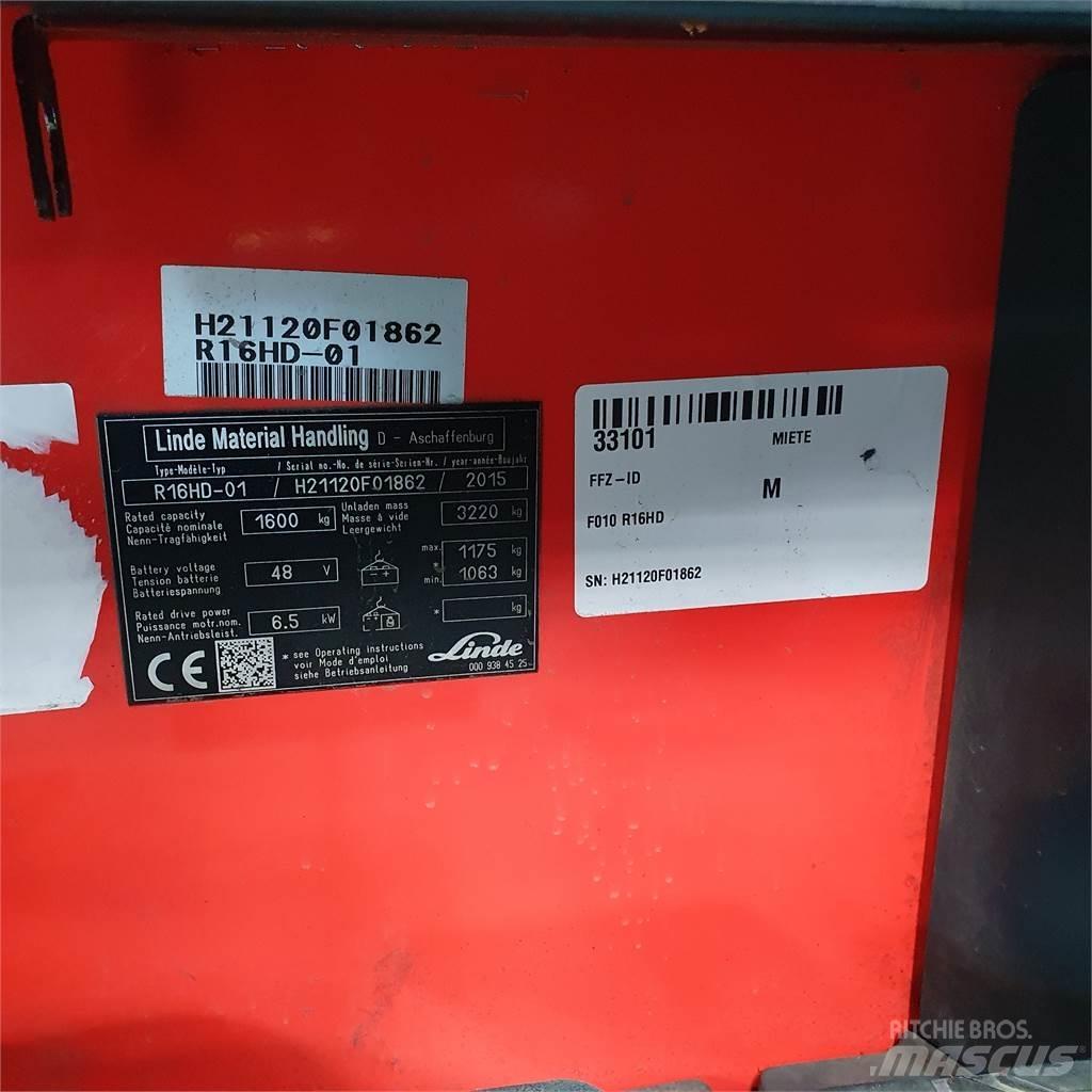 Linde R16HD Reach truck