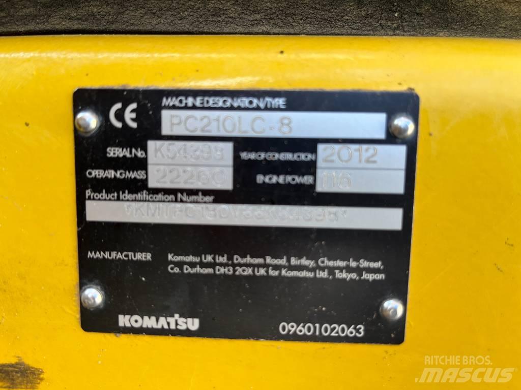 Komatsu PC 210 LC-8 Crawler excavators