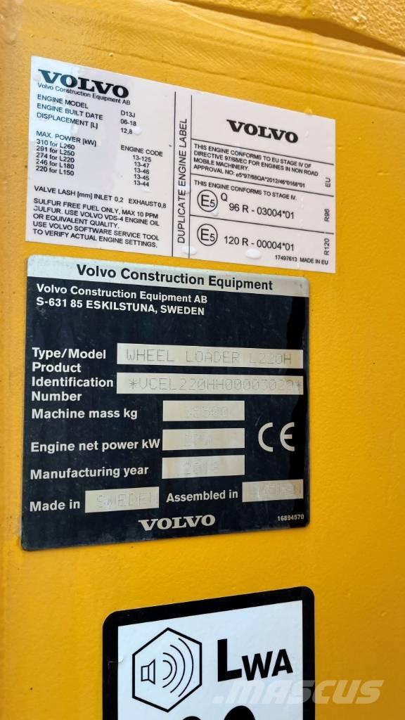 Volvo L220H Wheel loaders