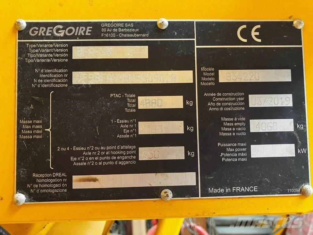 Gregoire G3.220 Grape harvesting machines