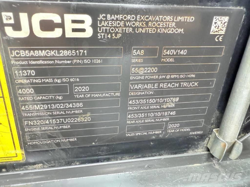 JCB 540-140 Telescopic handlers