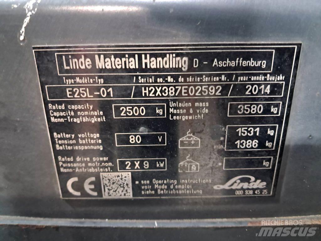 Linde E25L-01 Electric forklift trucks