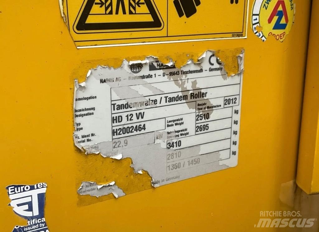Hamm HD 12 VV Twin drum rollers