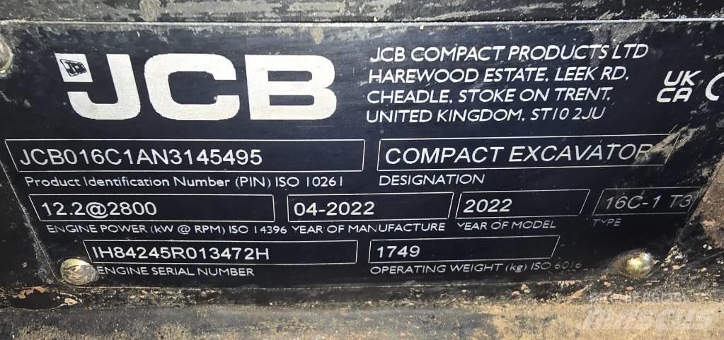 JCB 16C-1 Mini excavators < 7t (Mini diggers)