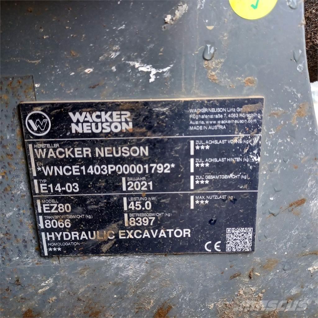 Wacker Neuson EZ80 Crawler excavators