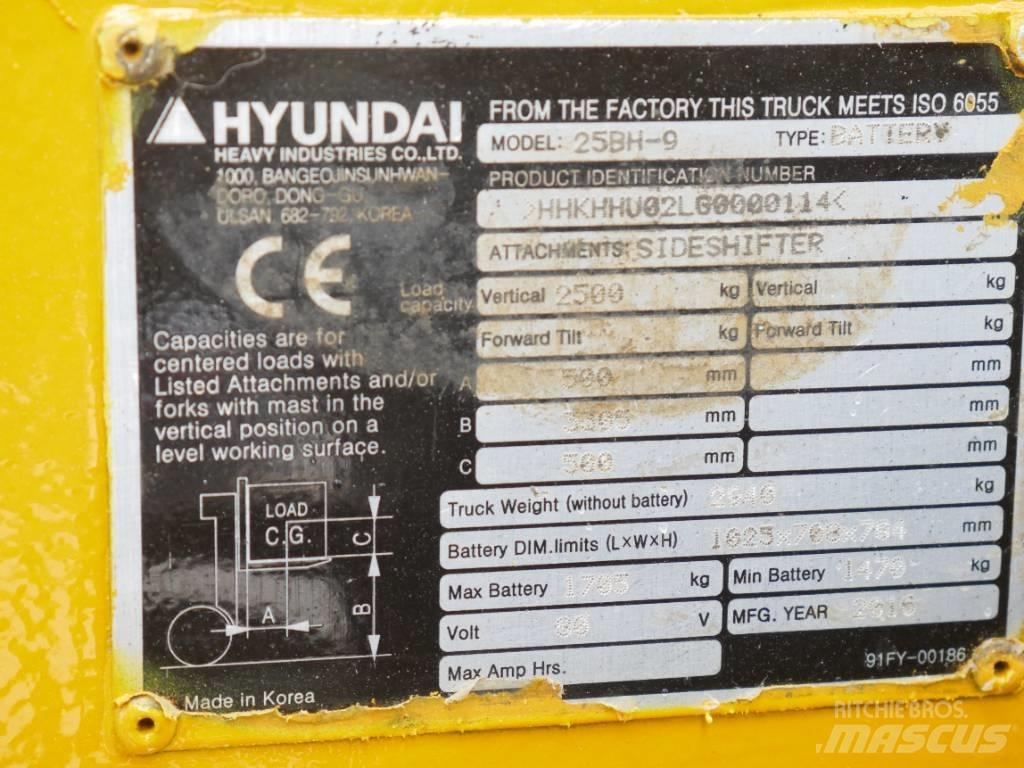 Hyundai 25 BH-9 Electric forklift trucks