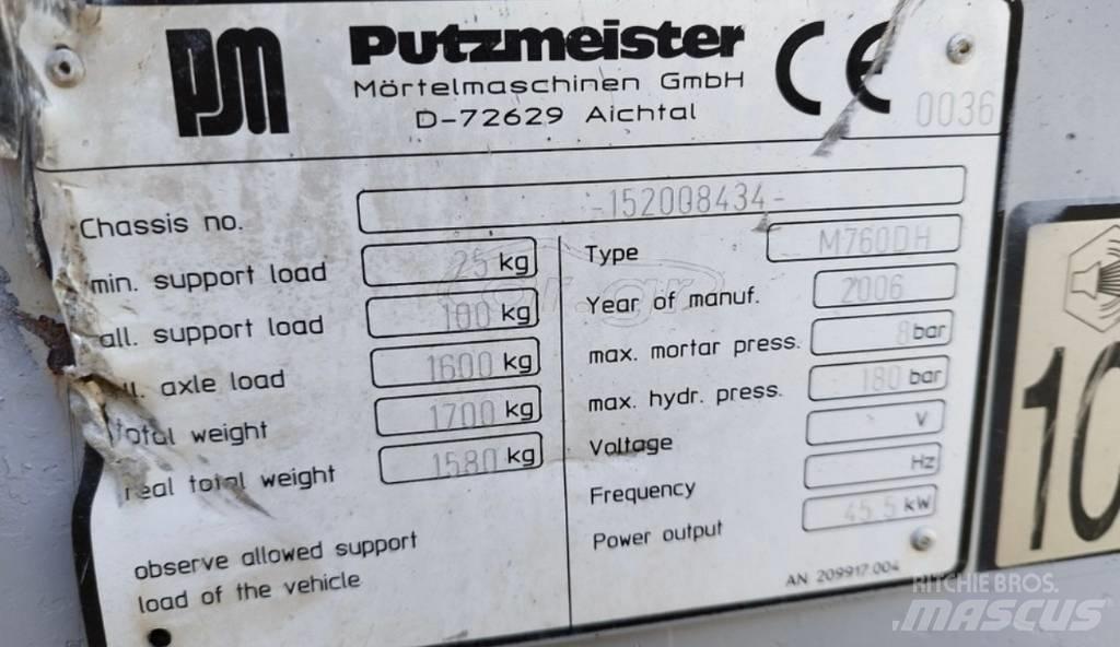 Putzmeister 760 Screed pumps