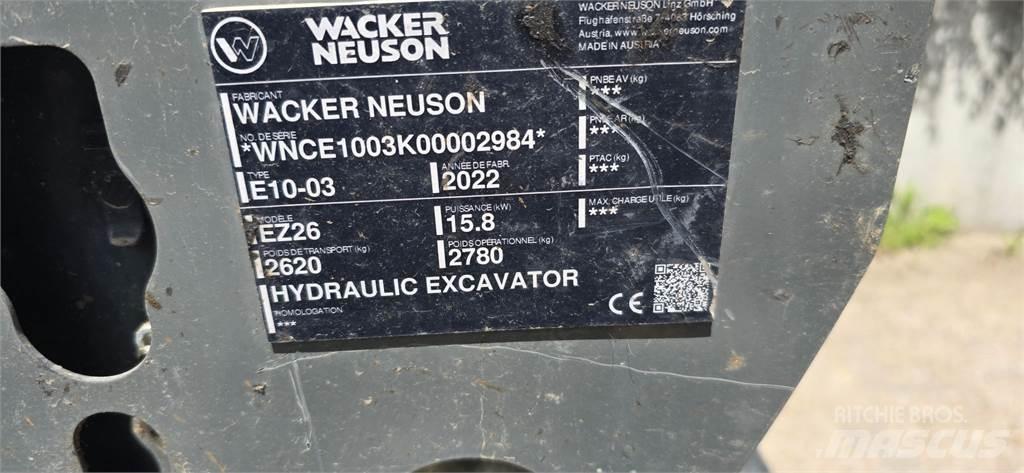 Wacker Neuson EZ26 Crawler excavators