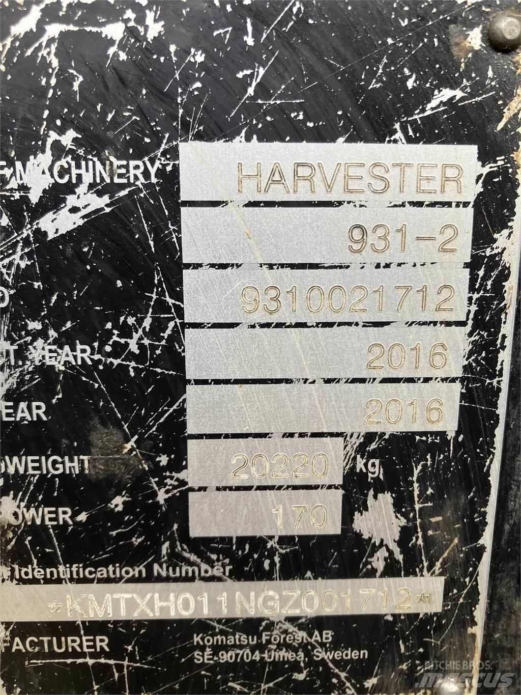 Komatsu 931.2 Harvesters