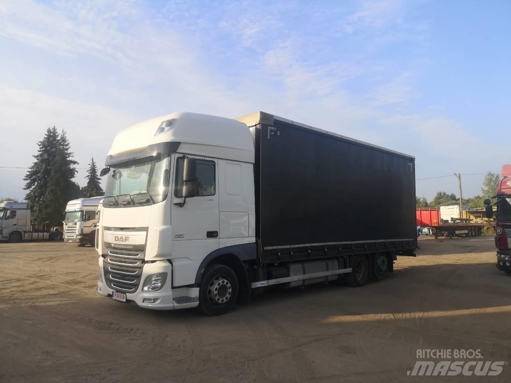 DAF XF 480 6x2 Jumbo Curtain sider trucks