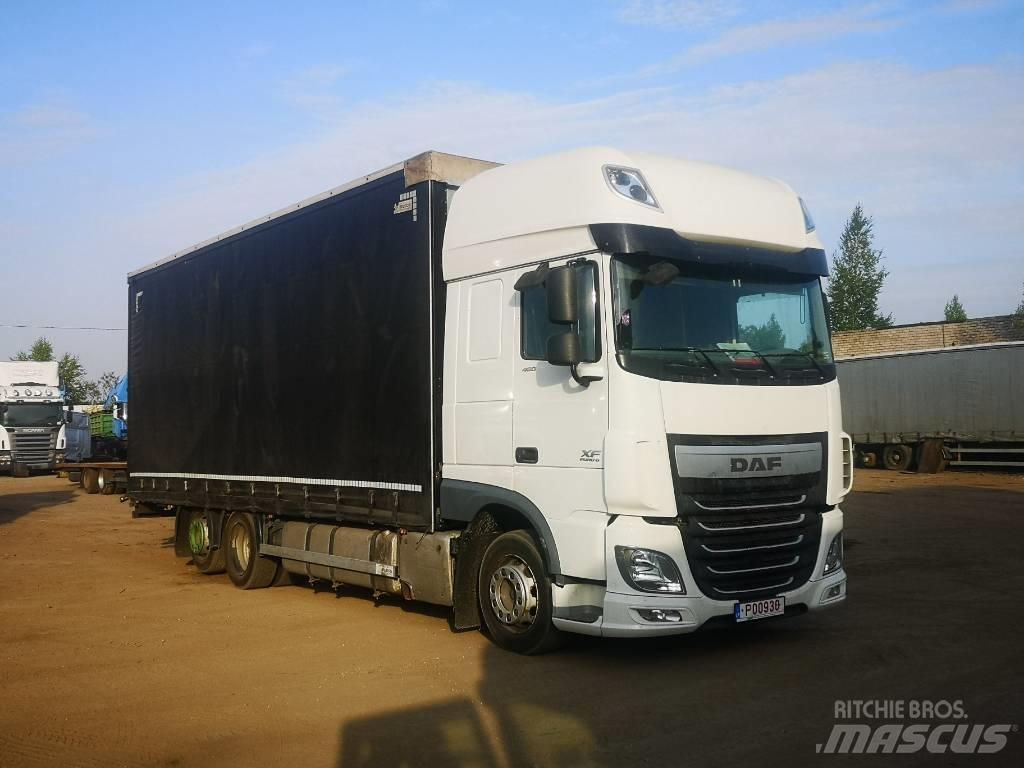 DAF XF 480 6x2 Jumbo Curtain sider trucks