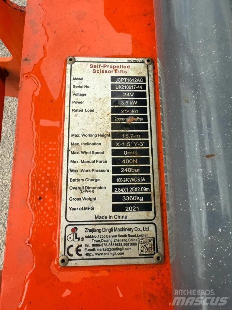 Dingli JCPT1612AC Scissor lifts