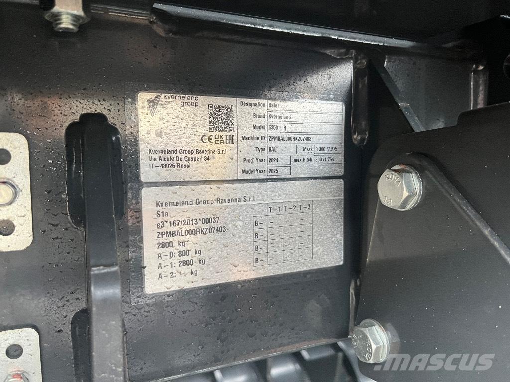 Kverneland 6350R Round balers