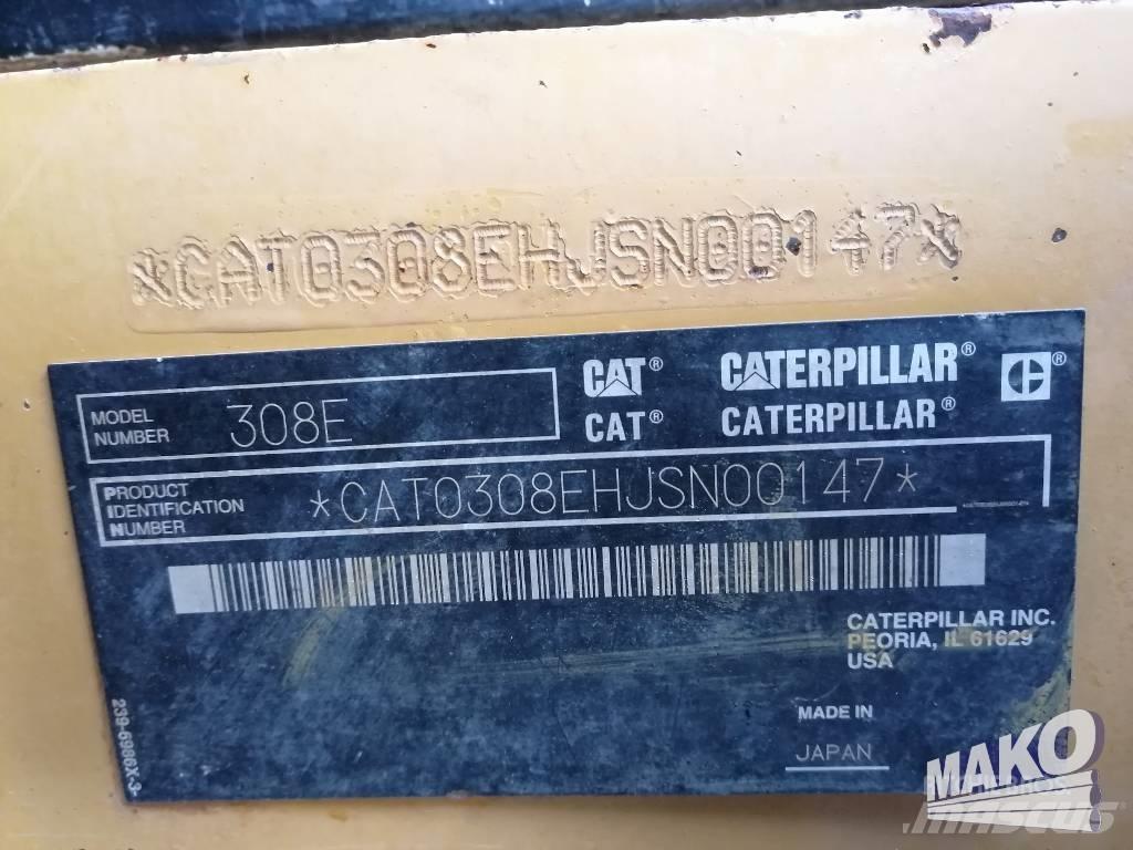 CAT 308 E CR Mini excavators  7t - 12t