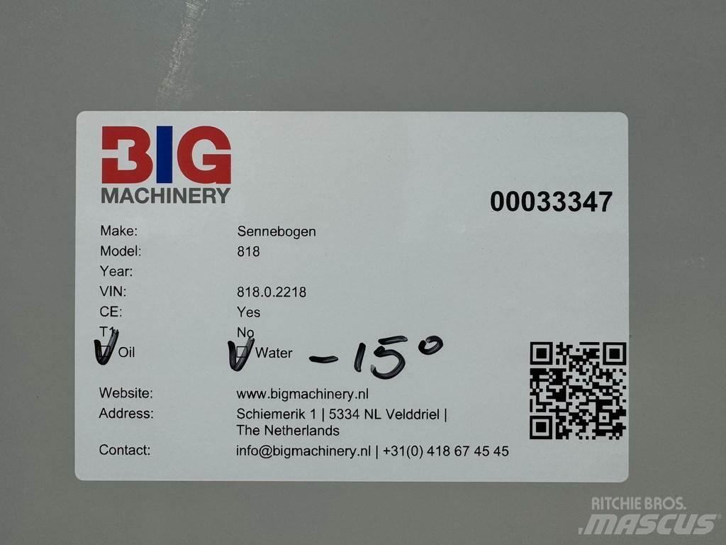 Sennebogen 818E Wheeled excavators