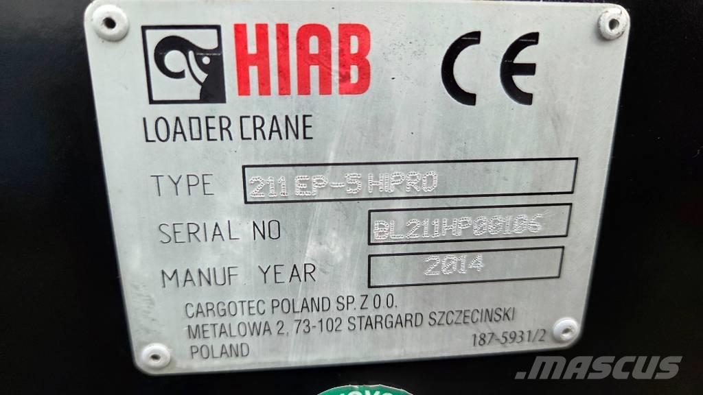 Hiab 211 EP-5 Hipro Loader cranes
