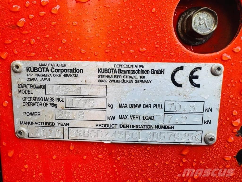 Kubota U 48-4 Mini excavators < 7t (Mini diggers)