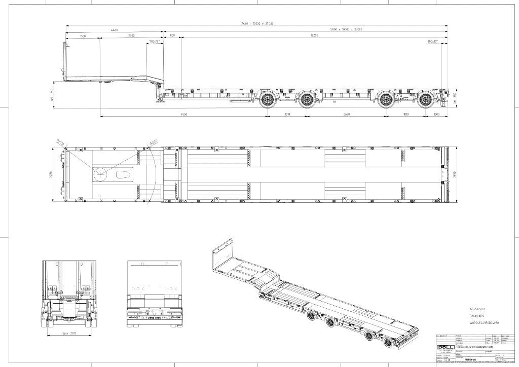 Doll S4E Flatbed/Dropside semi-trailers