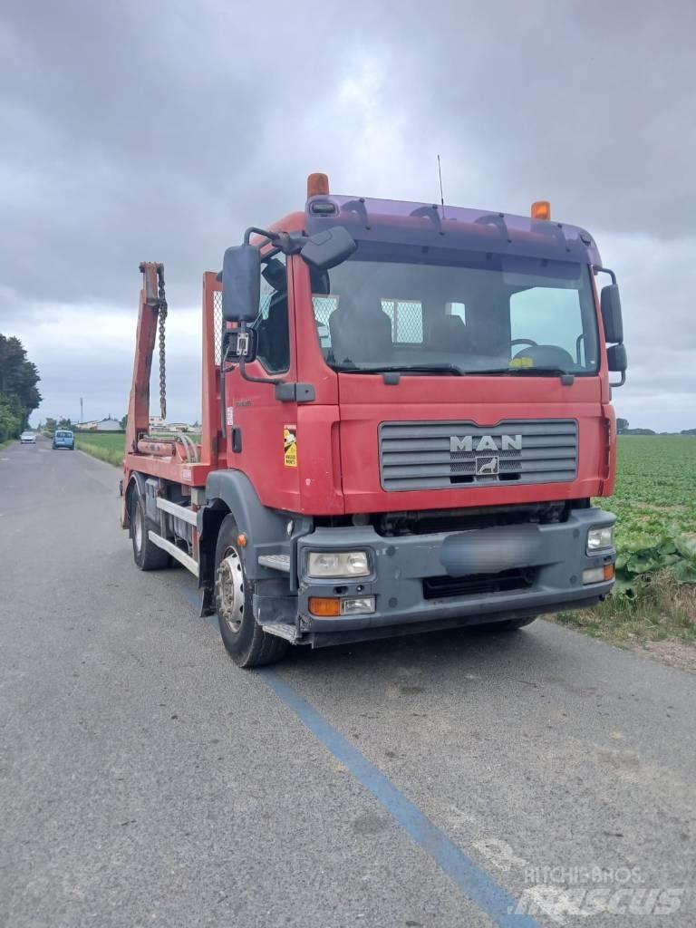 MAN TGM 18.280 Skip bin truck