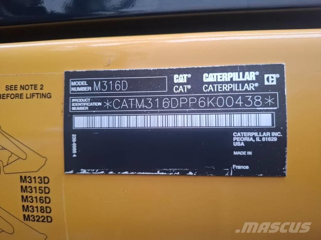 CAT 316D Wheeled excavators